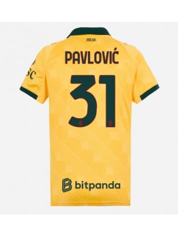 AC Milan Strahinja Pavlovic #31 Replika Tredje Kläder Dam 2025-26 Kortärmad